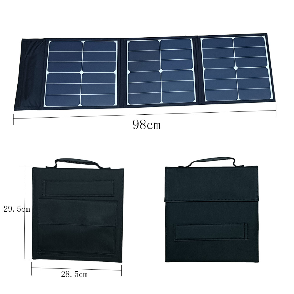 Mono Solar Cells Portable Solar Panel 100W 200W Foldable Solar Panel With USB Output For Outdoor 12V