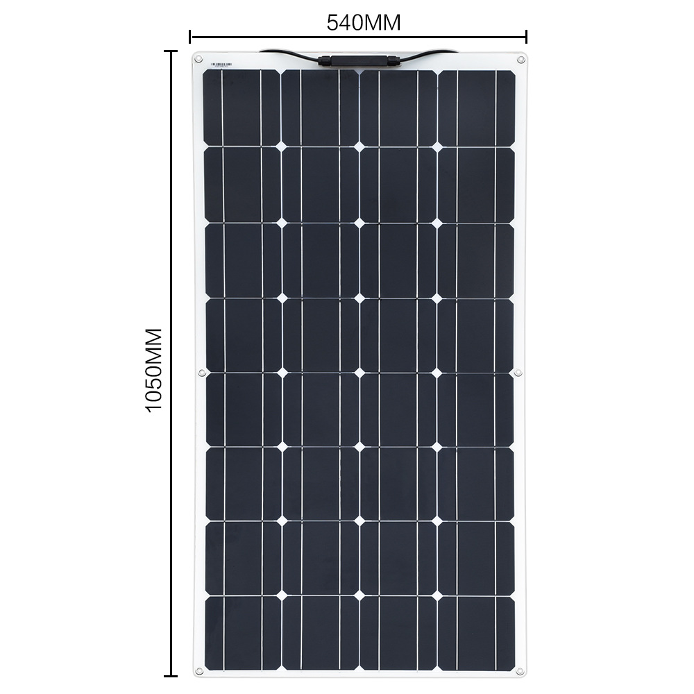 solar panels 200w rollable solar module 100 watt overlap panel solar flexible semi For Golf Car, Boa